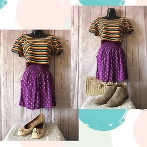 🌞XS Supply Co Flirty/Flowy Elastic Waist Crinkle Mini Skirt